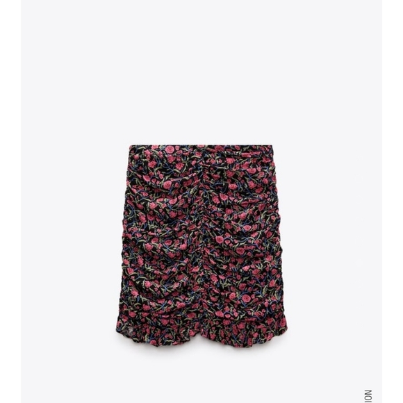 Zara Draped Mini Skirt NWT - Picture 4 of 6